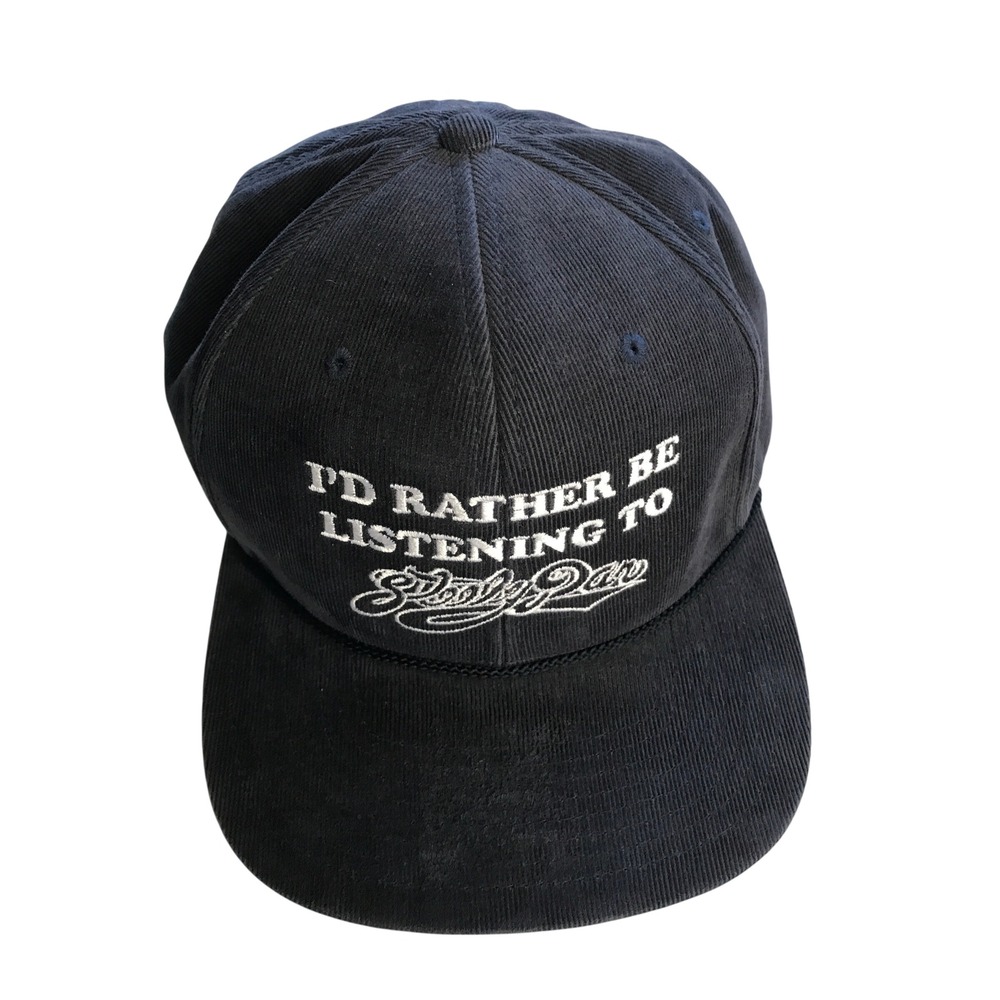 Steely Dan Corduroy Snapback Hat Richardson Outdoor Navy Blue Rope Cap Fan Merch